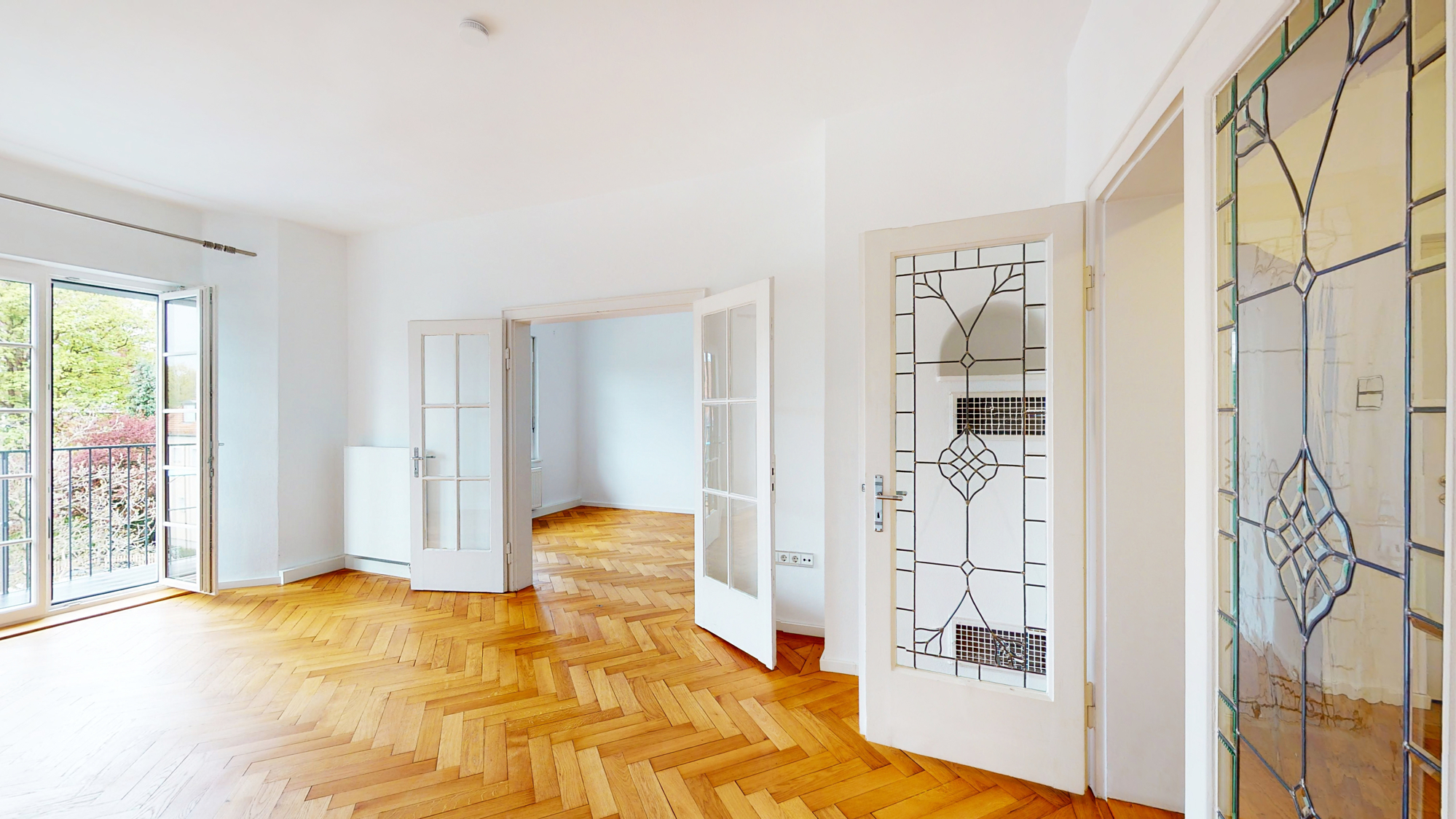 Blick ins Wohnzimmer