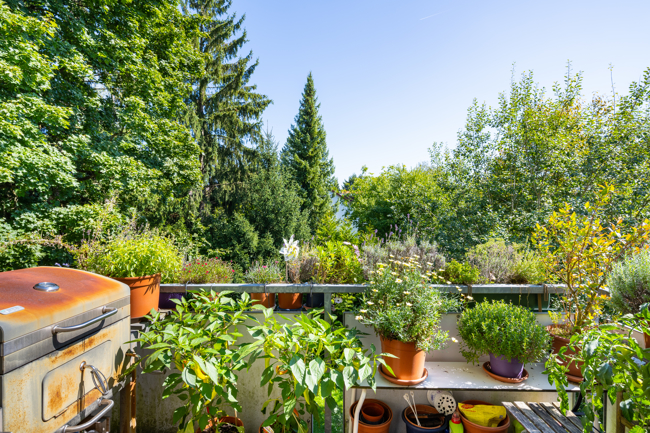 Balkon in Ost-Ausrichtung